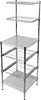 [ WIRE SHELVING, CHROME, 18"X18"X62-1/2"H ]