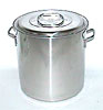 [ STOCK POT, S/S, PLAIN BOTTOM,  22 QT ]