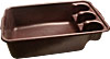 [ TOTE BOX, SUPER DUTY, 27"X16"X7.5" BROWN ]