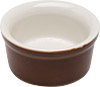 [ RAMEKIN, CERAMIC, BROWN, 2-3/4 OZ ]