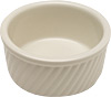 [ RAMEKIN, PORCELAIN, SWIRL SIDE, 5" DIA ]