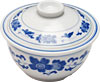 [ STEW POT, BLUE LILY, 4-1/2" X 2-1/2" ]